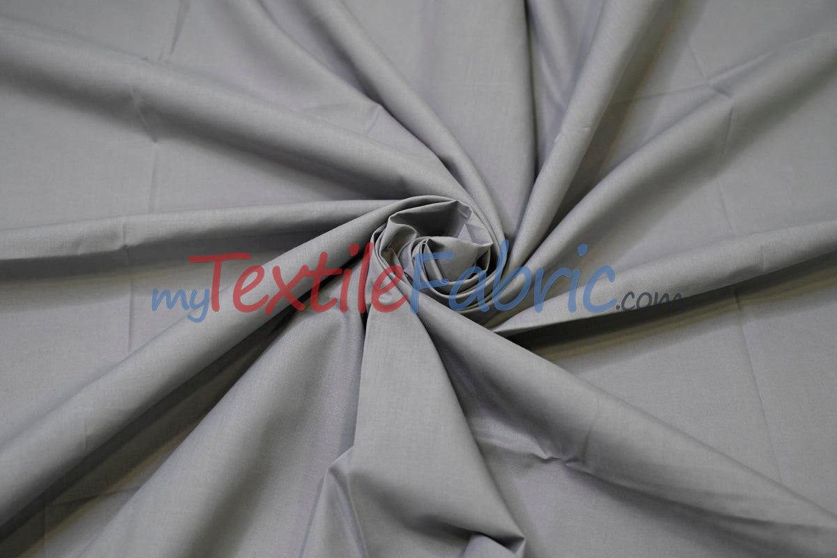 Polyester Cotton Broadcloth Fabric - Solid Colors, 58/60" Width (1 Yard)