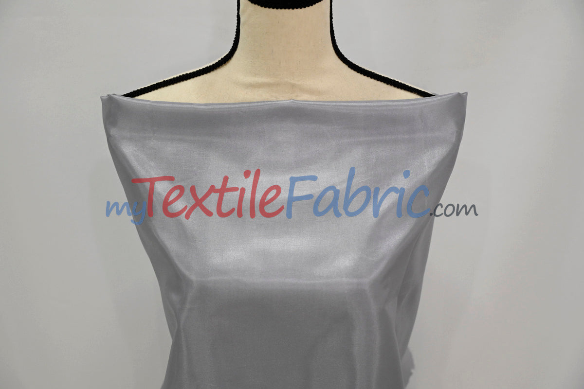 Polyester Silky Habotai Lining Polyester Fabric - Solid, 58" Wide (Sample Swatch)