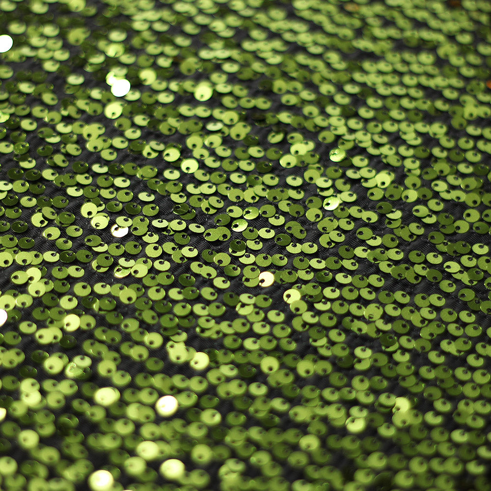 Razzle Sequins Polyester Spandex Fabric - Multiple Colors, Round Sequins, 52-54" Width, 200 GSM (1 Yard)