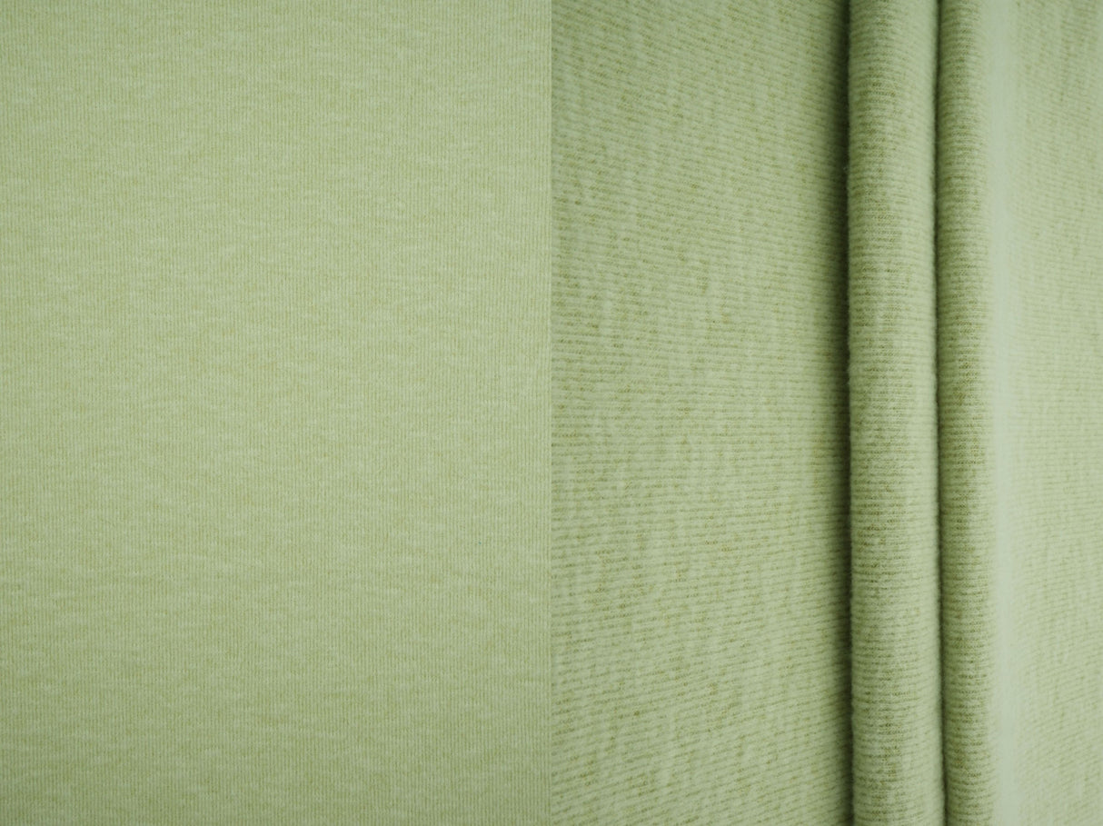 Brushed Rib Knit Jersey Solid