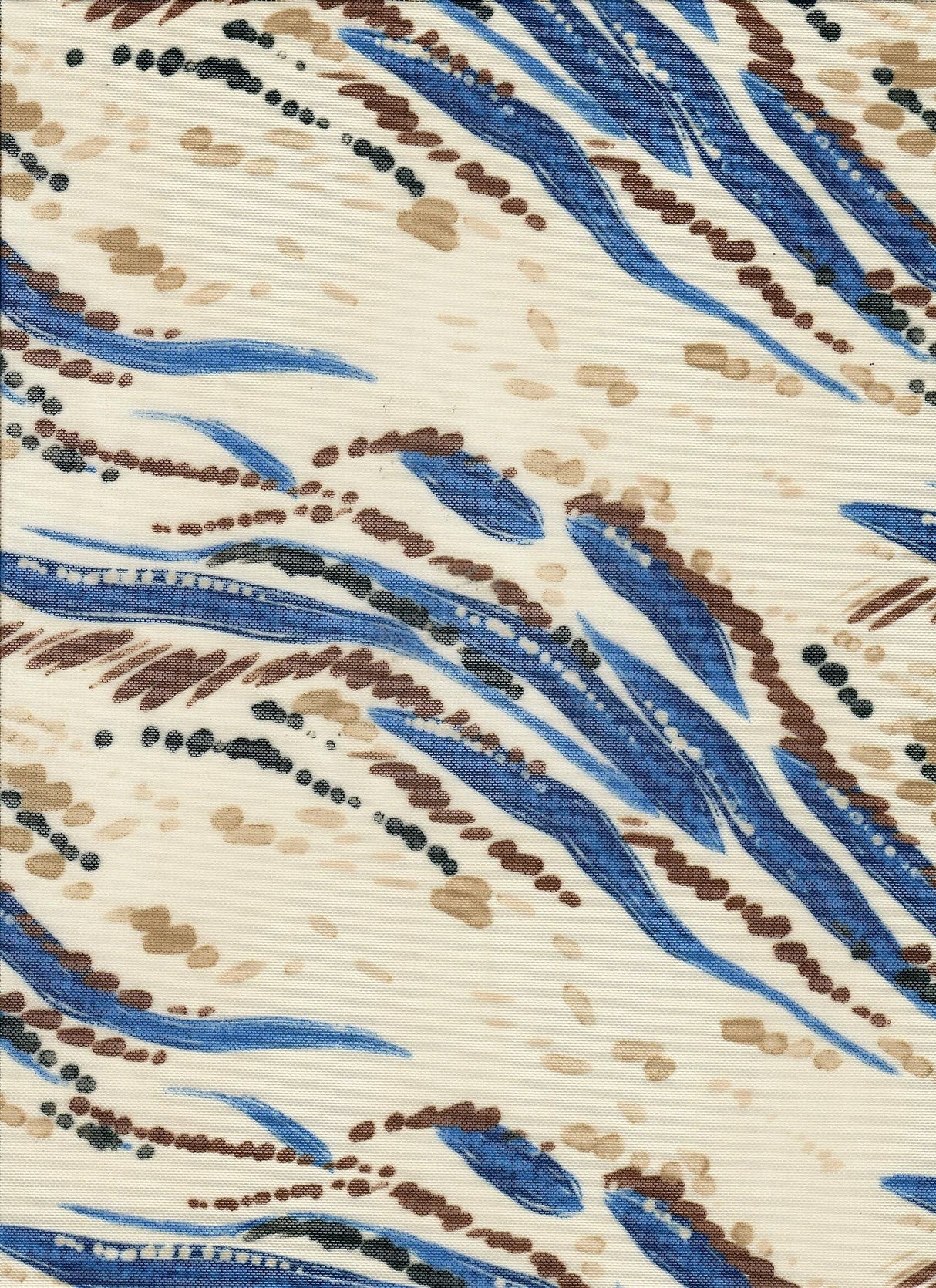 Printed Mesh Abstract Multi-Color Fabric