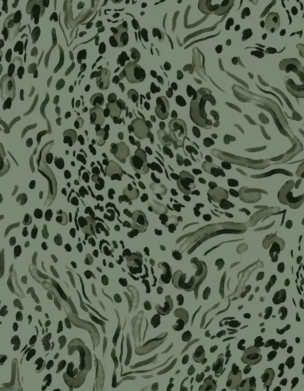 1 Yard Abstract Print DTY Brushed Stretch Fabric Soft Polyester Spandex 58/60 Inch Wide