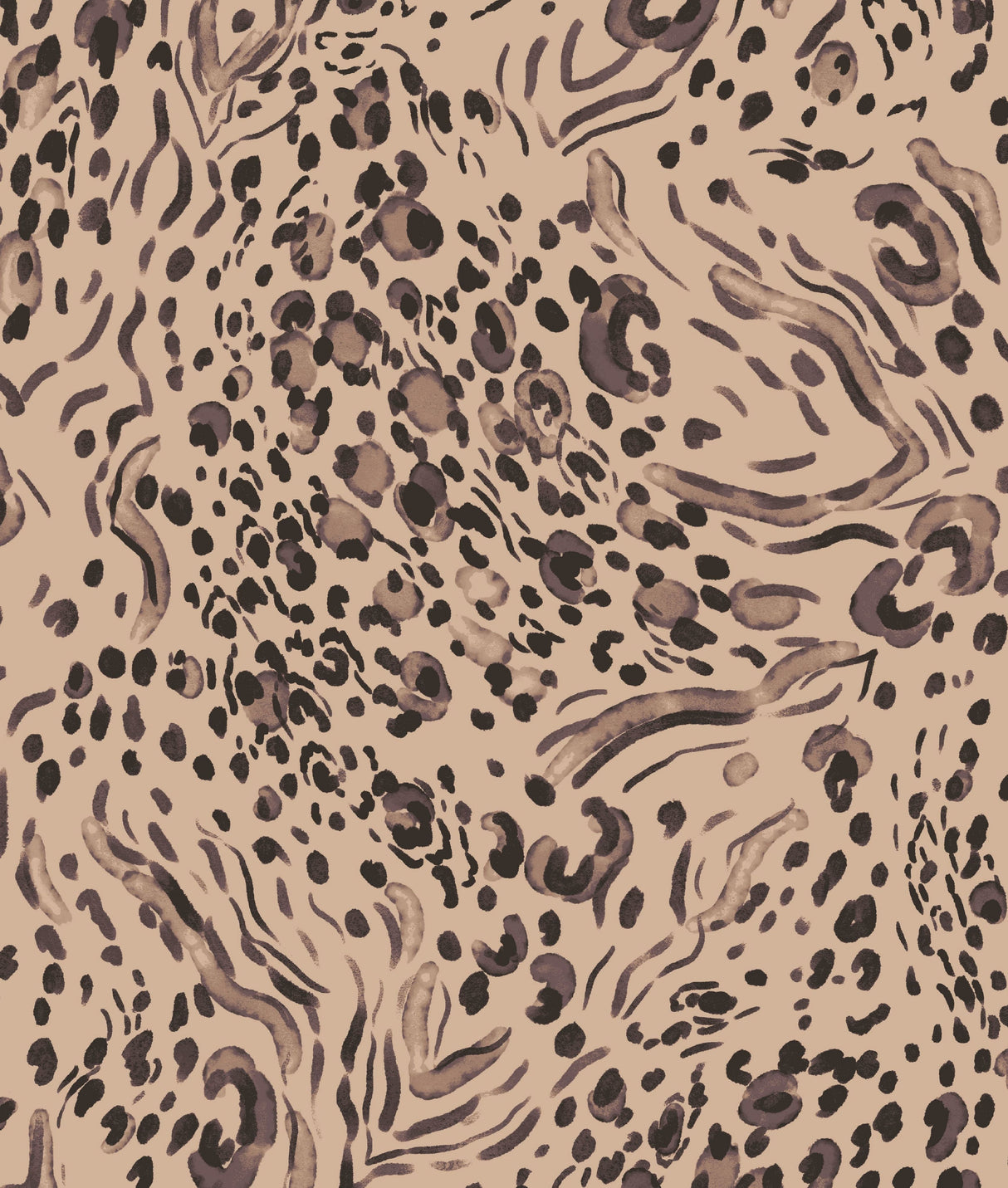 Abstract Print DTY Brushed Knit