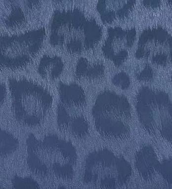 Animal Print PU Pleather Knit Indigo