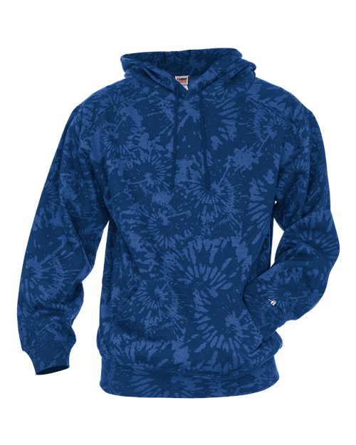 Badger Unisex Tie-Dyed Triblend Hooded Sweatshirt