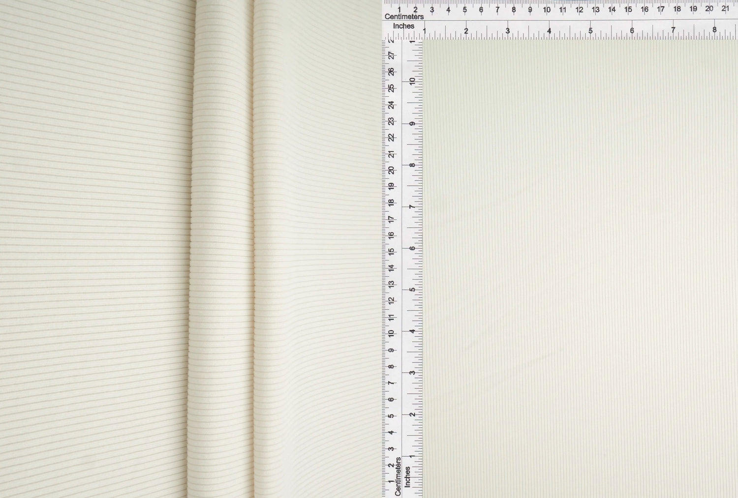 1 Yard Solid Peach Rib Knit Fabric 2x2 Texture Soft Stretch Polyester Spandex 48 Inch