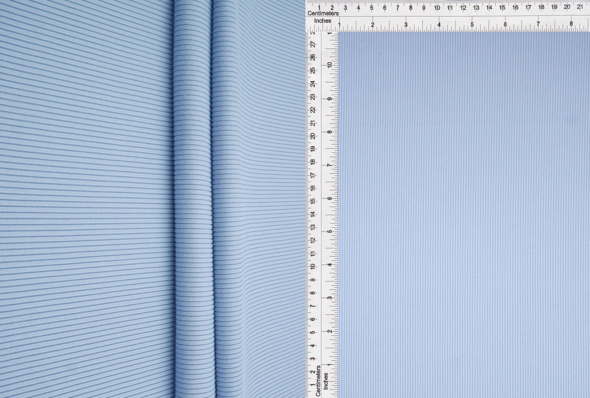 1 Yard Solid 2x2 Peach Rib Knit Fabric, 48'' Wide Polyester Spandex Blend