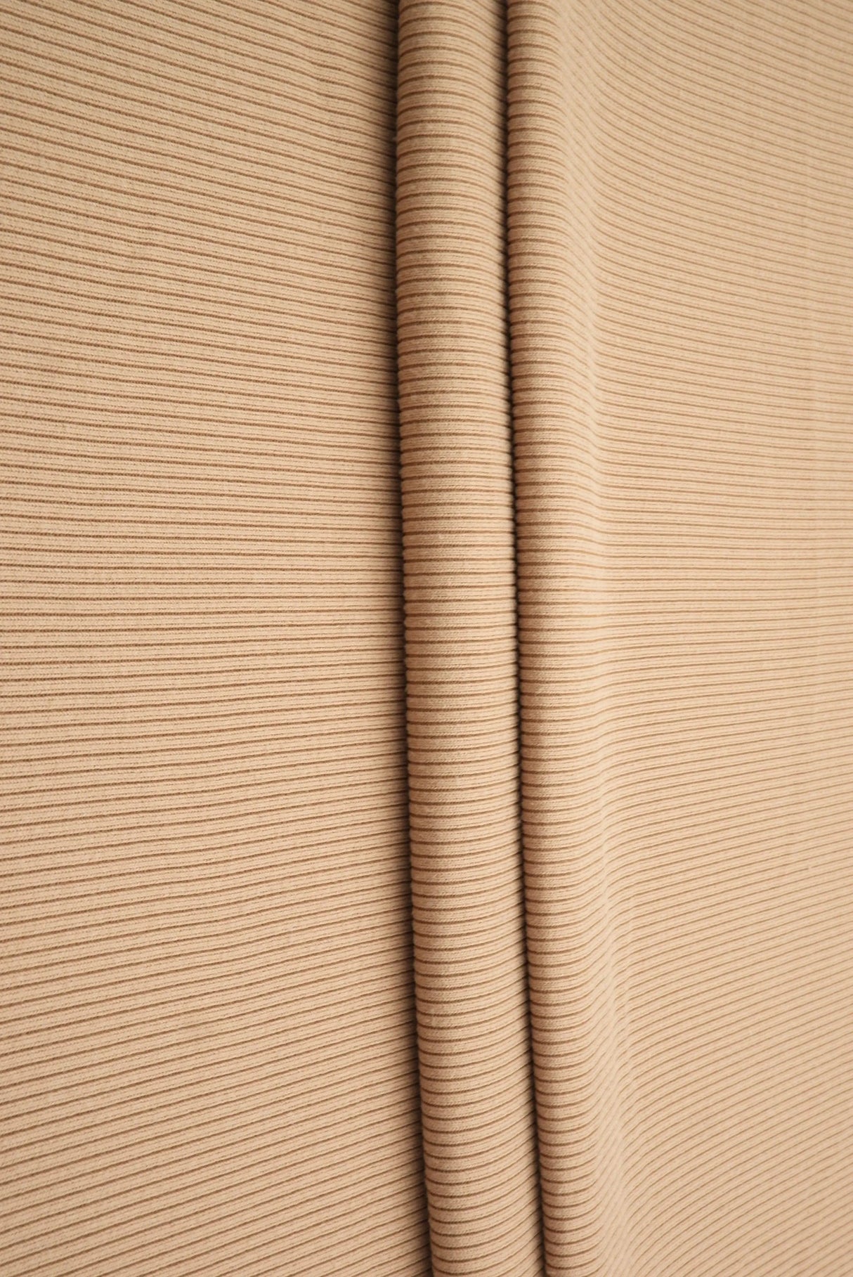 1 Yard Solid 2x2 Peach Rib Knit Fabric, 48'' Wide Polyester Spandex Blend