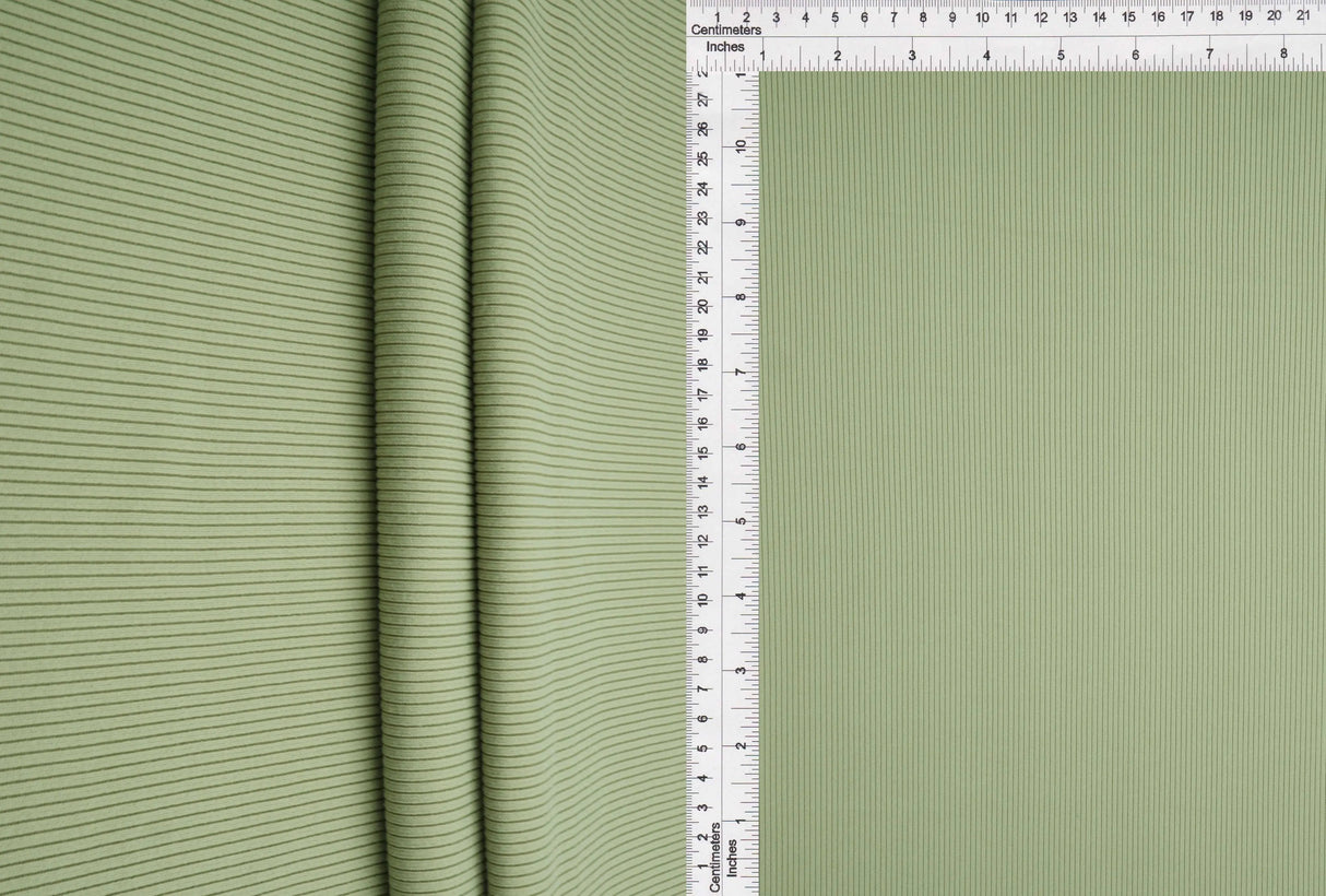 1 Yard Solid 2x2 Peach Rib Knit Fabric, 48'' Wide Polyester Spandex Blend