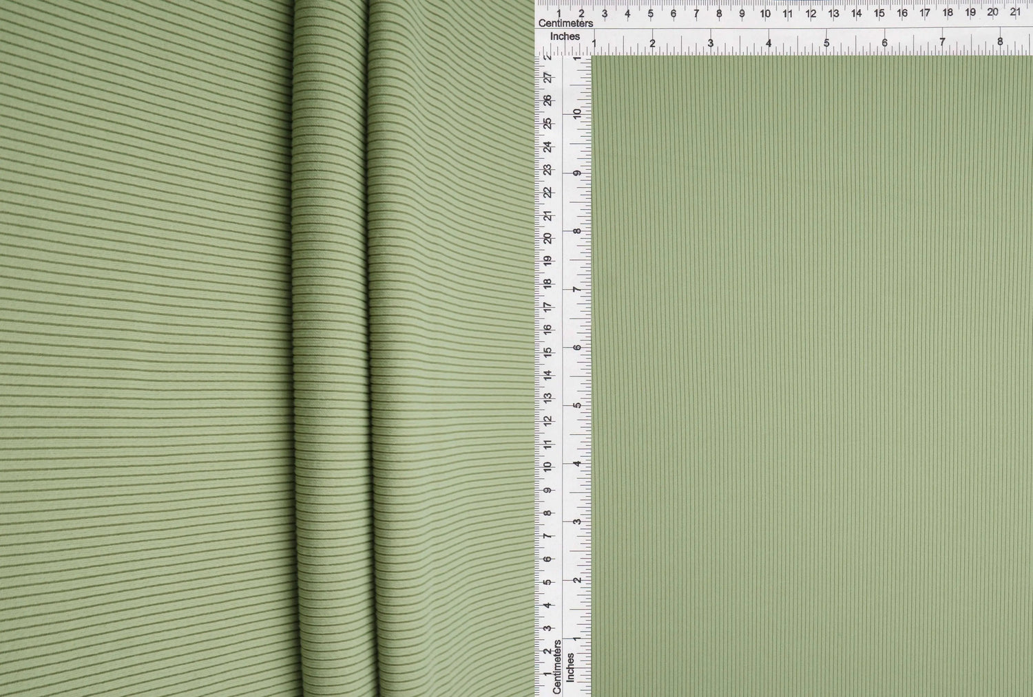 1 Yard Solid Peach Rib Knit Fabric 2x2 Texture Soft Stretch Polyester Spandex 48 Inch