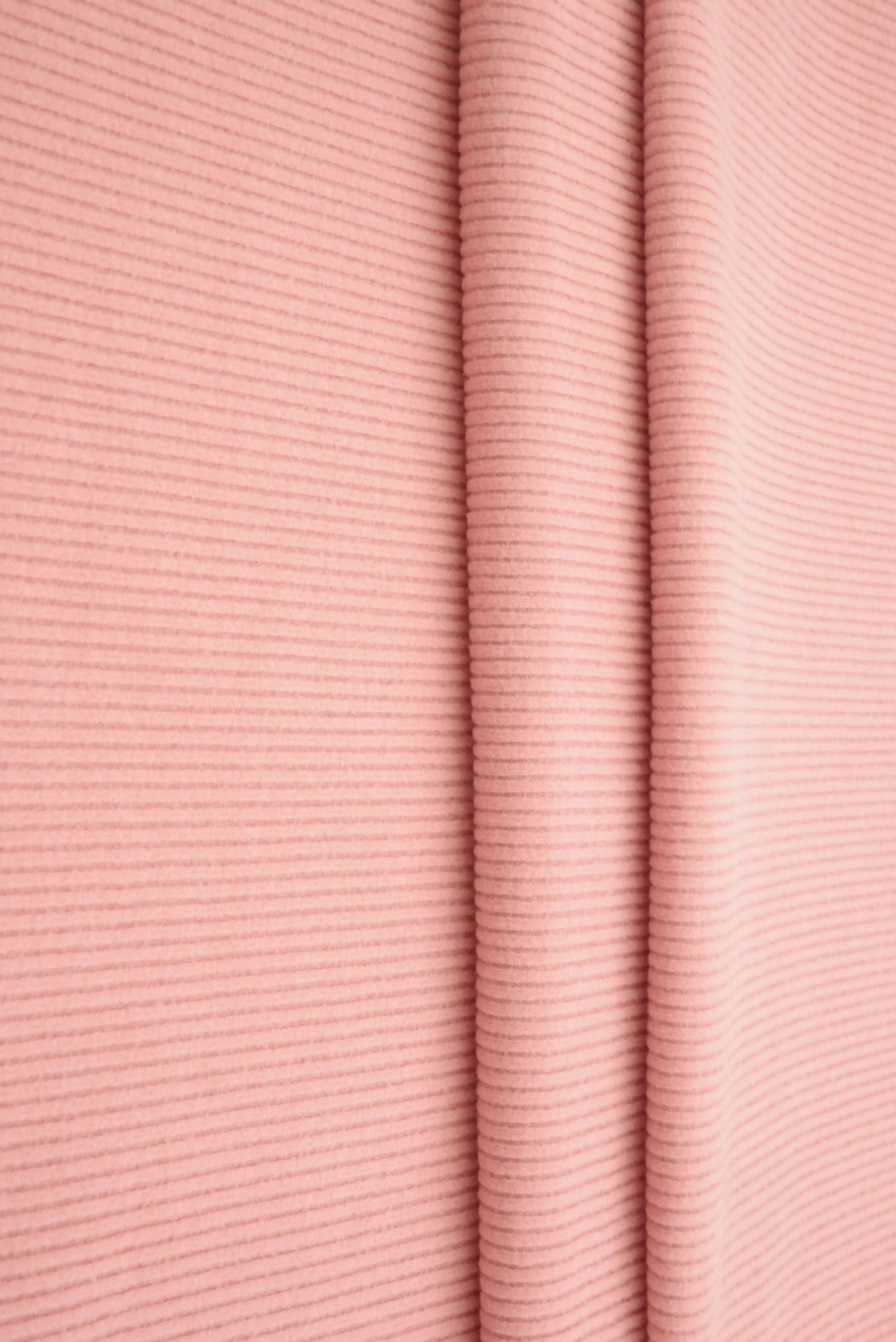 1 Yard Cool Cotton Fleece Rib Solid Fabric 260 GSM Polyester Spandex 54/56" Width