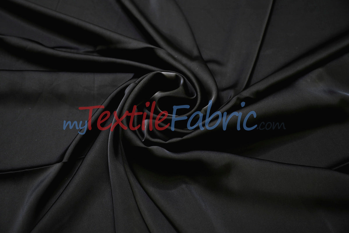 Double Sided Satin Polyester Fabric - Glossy Finish, 60" Width (1 Yard)