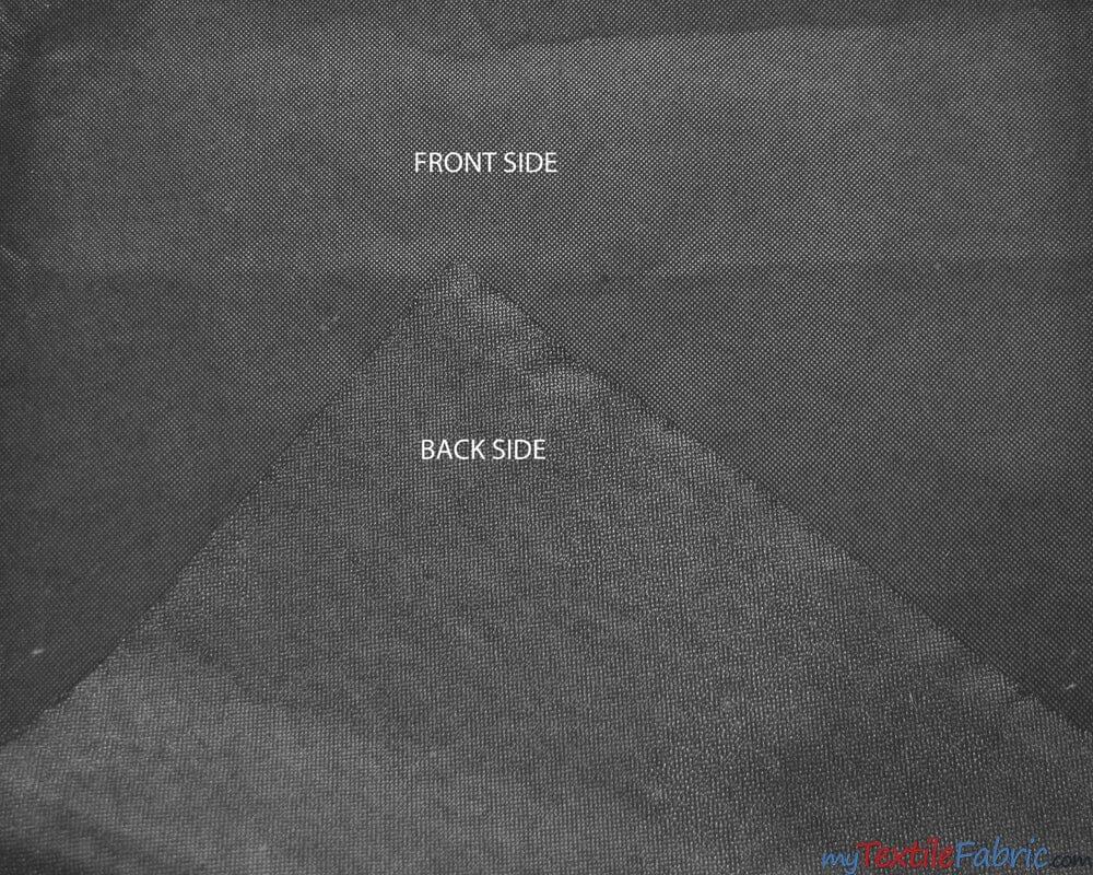 Fusible Interfacing Polyester Fabric - Black And White Semi Solid, 58/60" Width (Yards)