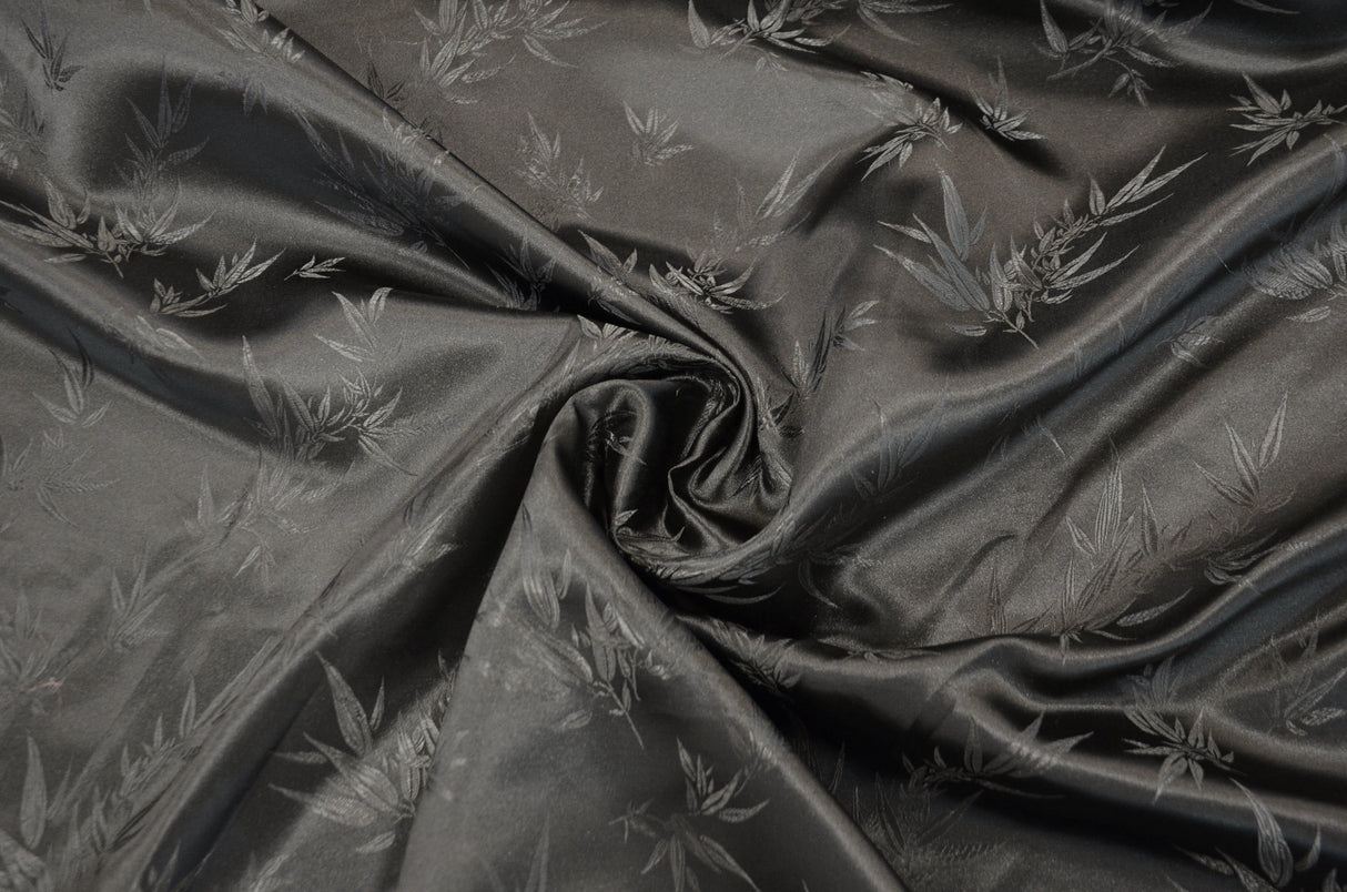 Oriental Bamboo Brocade Polyester Fabric - Bamboo Jacquard, 45" Width (1 Yard)