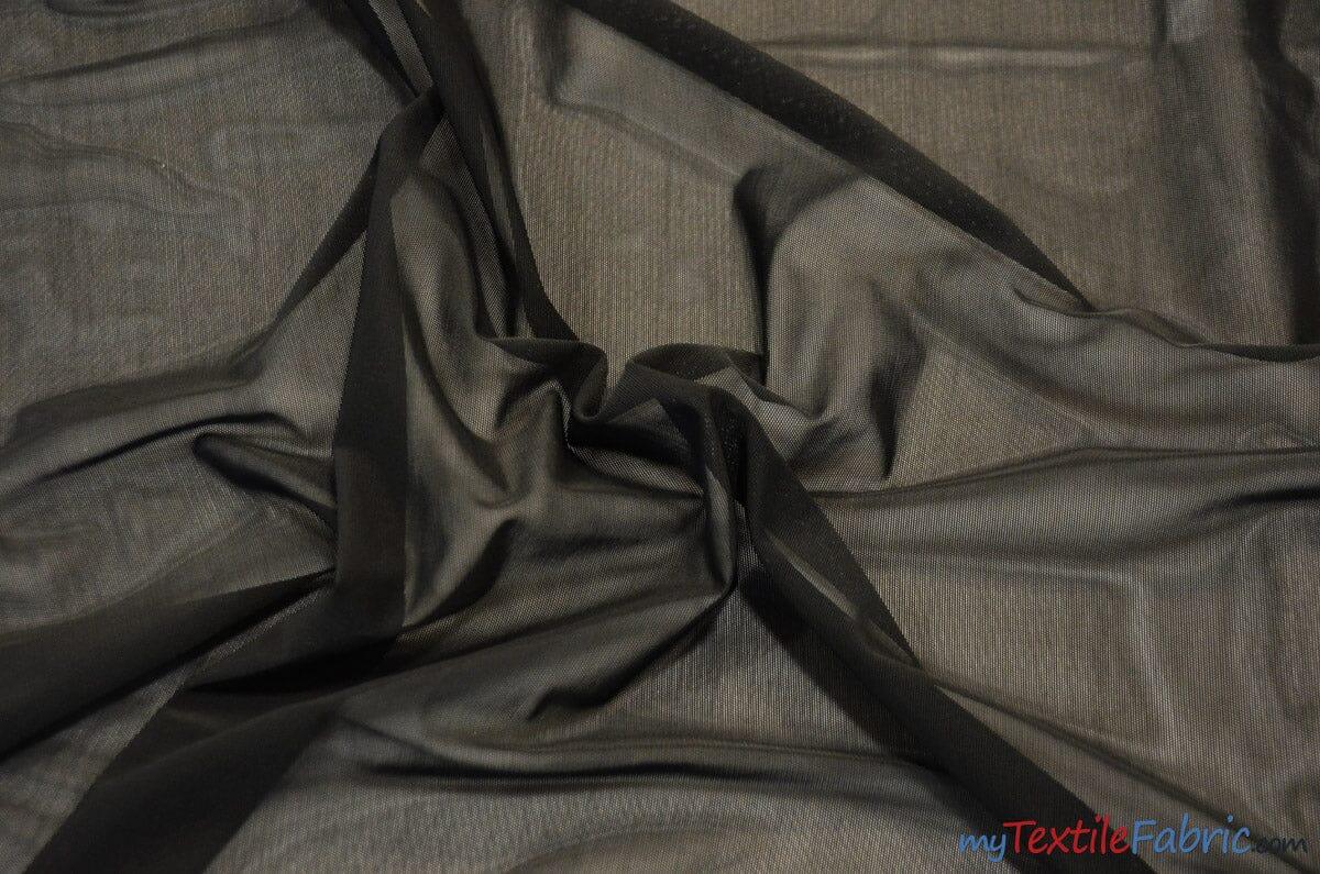 Dura Power Mesh Nylon Spandex Fabric - Black, Nude, White Sheer Open Work, 60" Width (1 Yard)