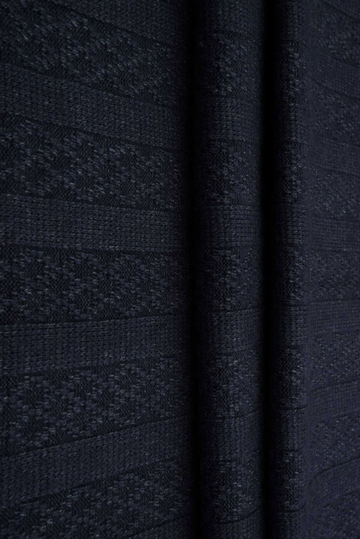 Pointelle Jacquard Liverpool Knit Indigo