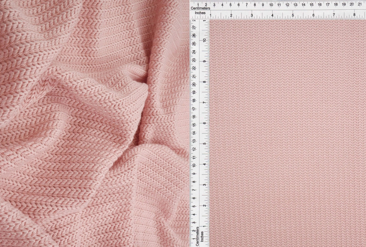 1 Yard LDP Sweater Jacquard Solid Fabric Stretch Polyester Rayon Spandex 56/58 Inches Wide