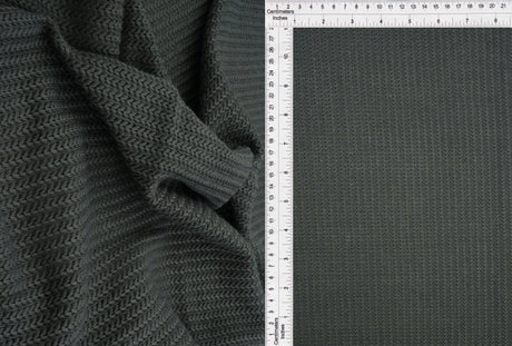 1 Yard LDP Sweater Jacquard Solid Fabric Stretch Polyester Rayon Spandex 56/58 Inches Wide