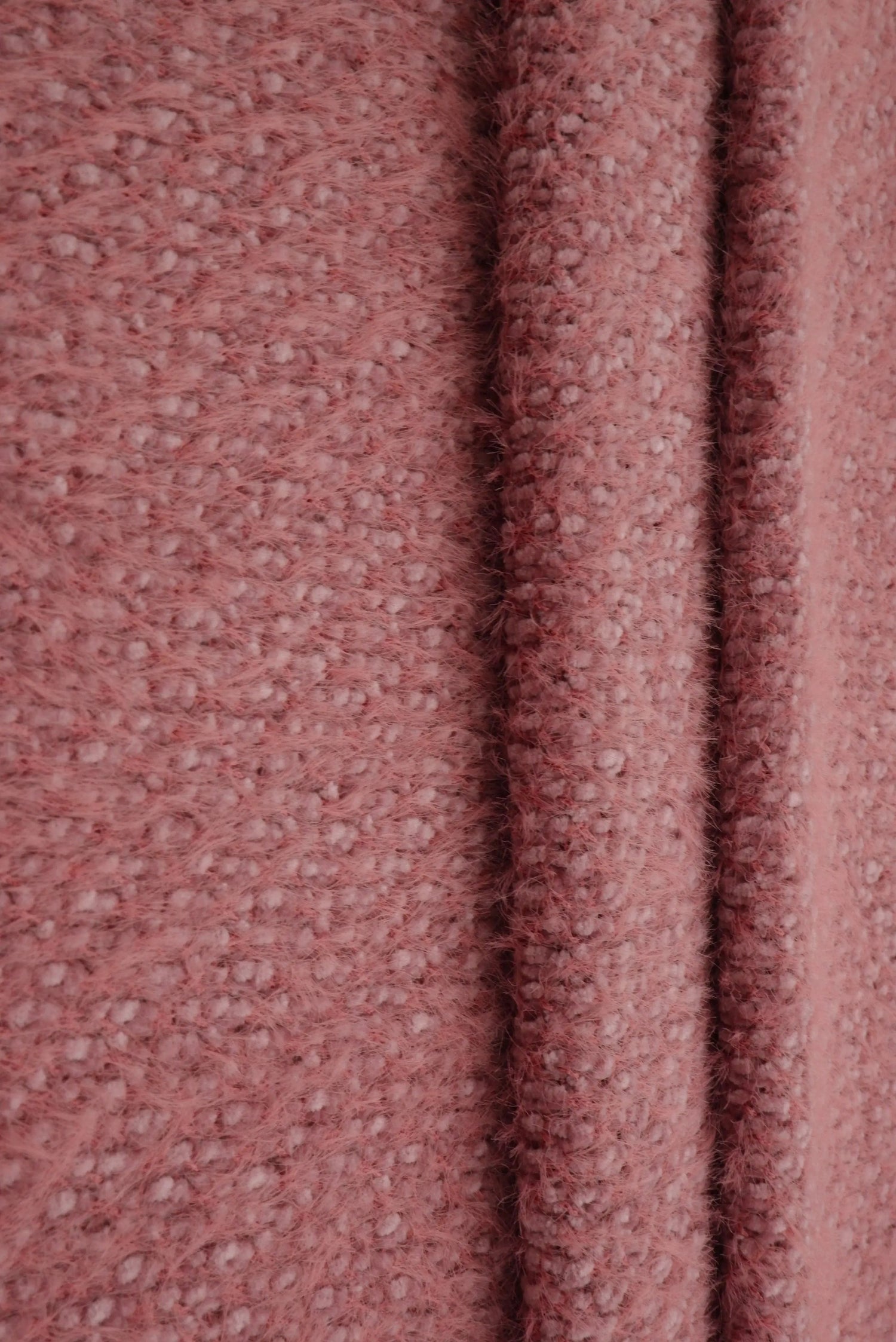 1 Yard Poly Nylon Chenille Feather Yarn Knit Fabric 245 GSM Plush Soft 64" Width