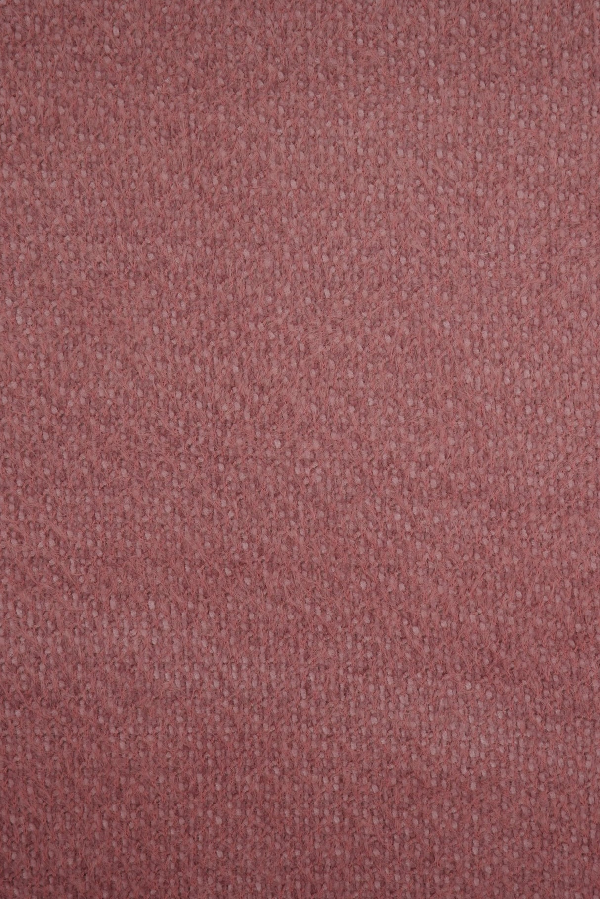 Chenille Feather Yarn Knit Fabric Wine