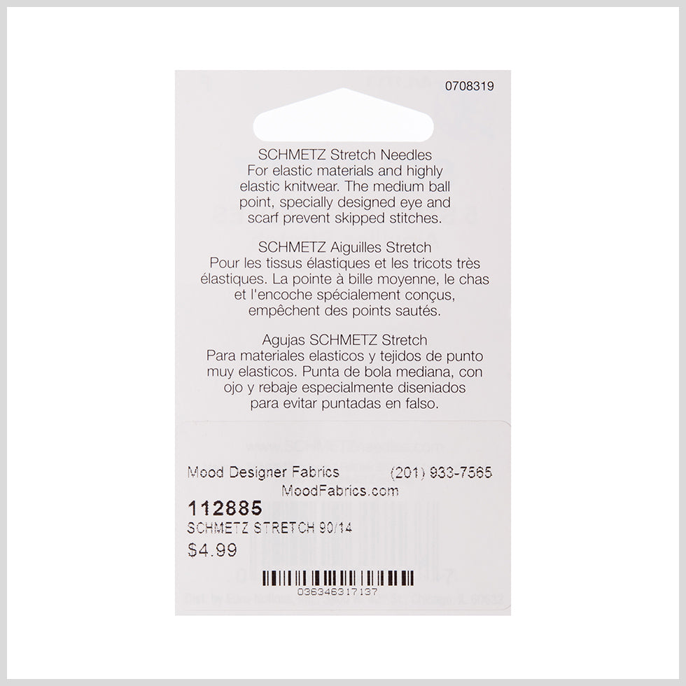 Schmetz Stretch Machine Needles - 90/14 - 5 ct