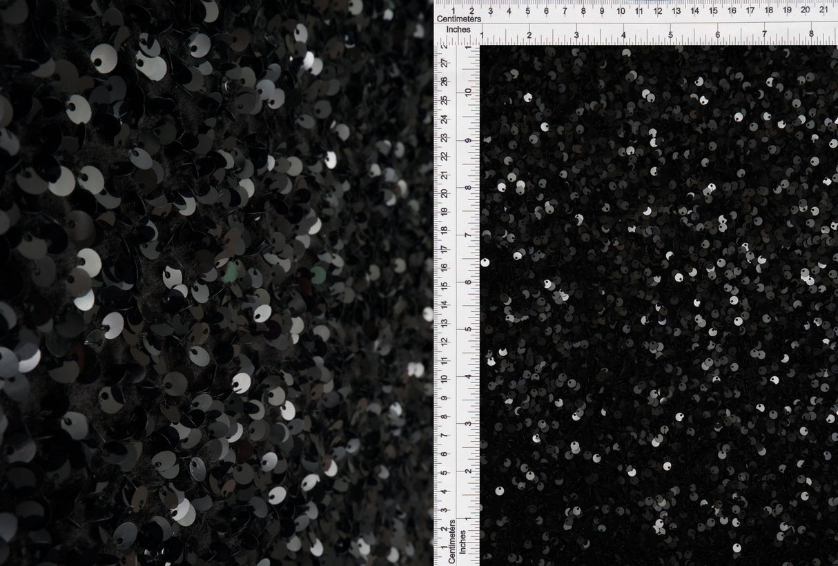 Velvet Sequin Stretch Fabric