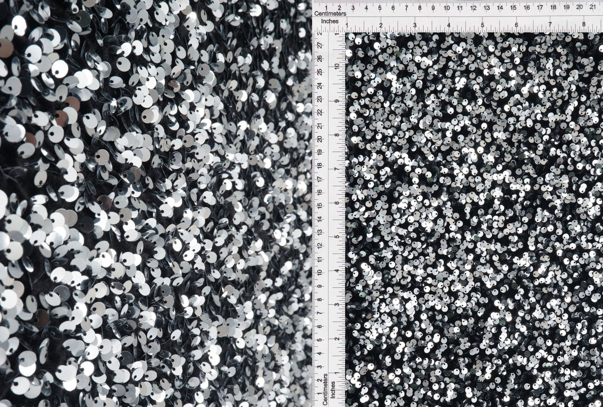 Velvet Sequin Stretch Fabric