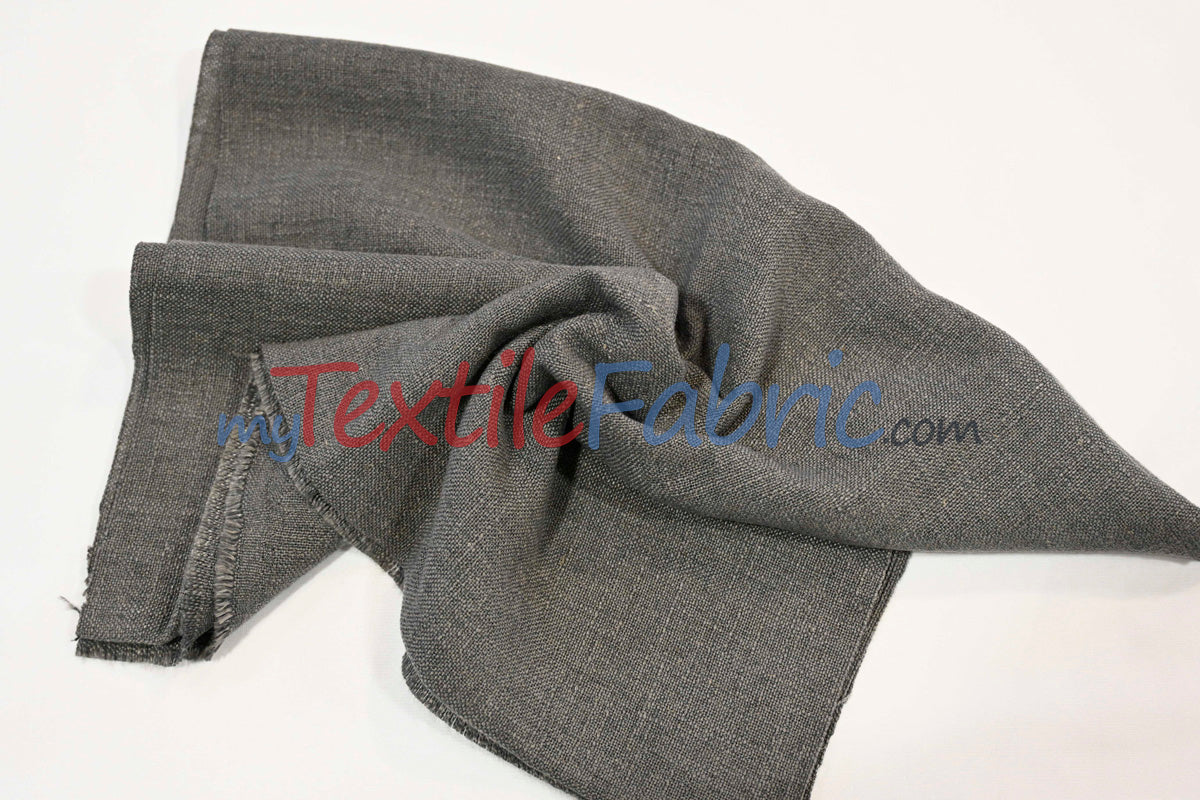 Luxe Linen Fabric Polyester-Linen Blend Fabric - 60" Wide, Upholstery, Apparel, Tablecloth (1 Yard)