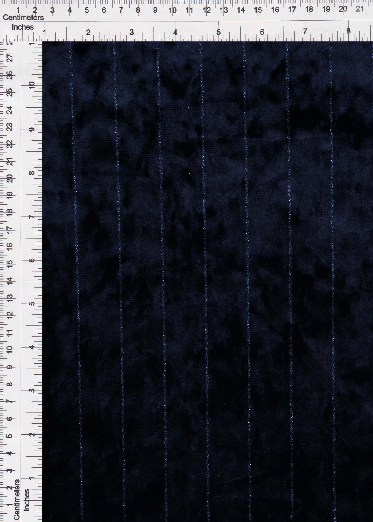 Velvet Glitter Stripe Knit Fabric