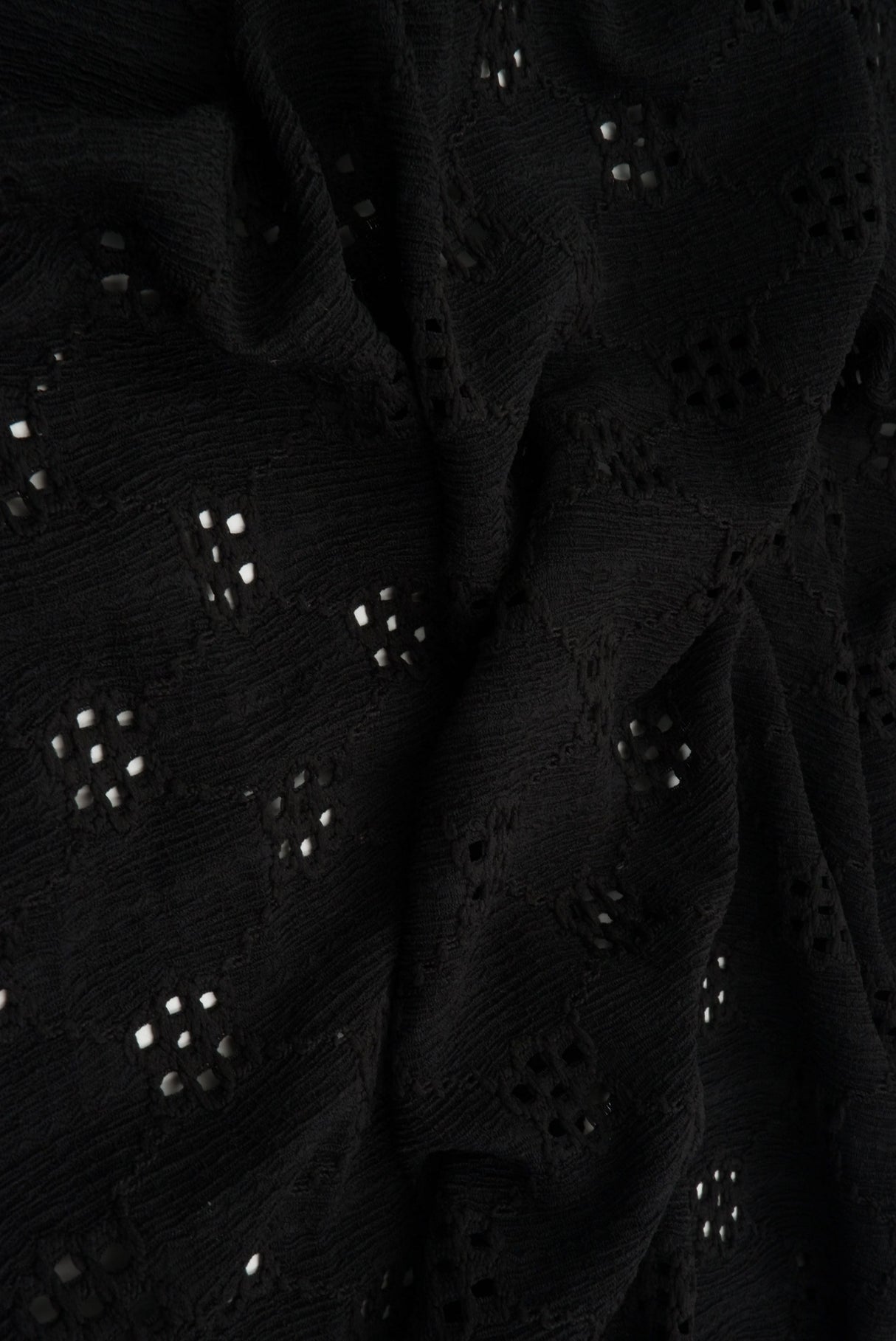 Floral Eyelet Lace Fabric