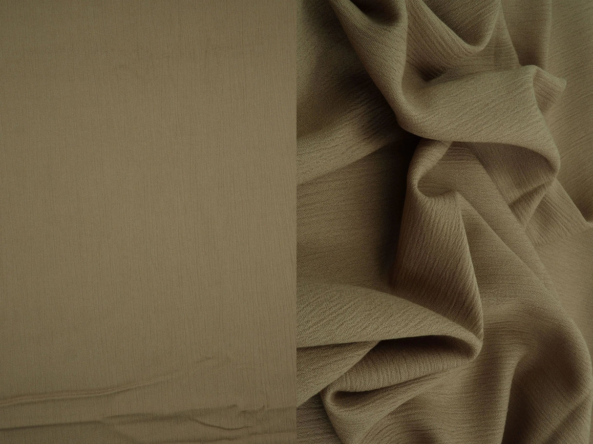 1 Yard Rayon Crepon Solid Woven Fabric Textured Soft Drapery Accent 50/51" Width