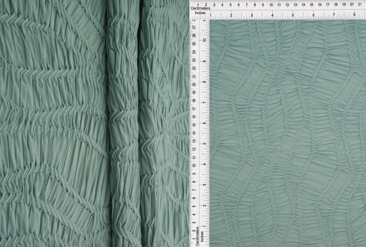 Geometric Jacquard Knit Fabric