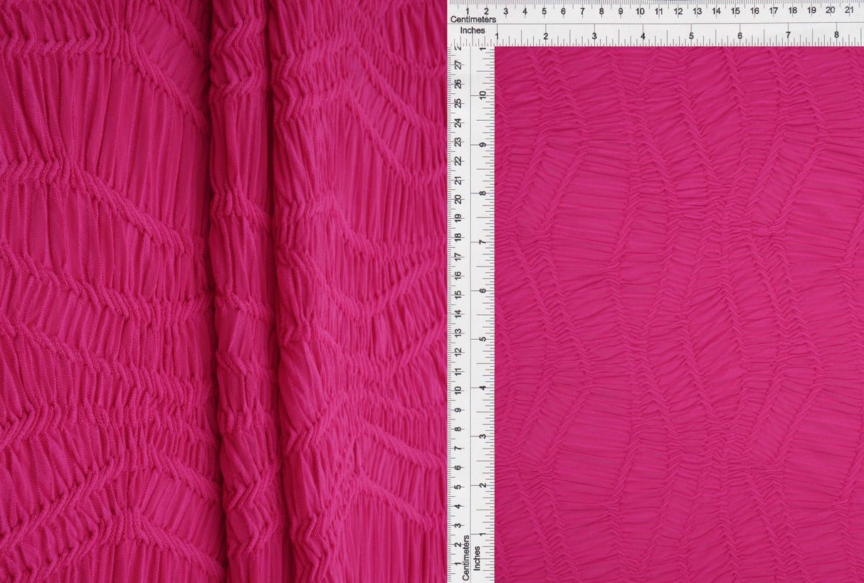 Geometric Jacquard Knit Fabric