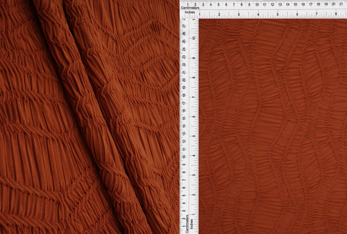 Geometric Jacquard Knit Fabric