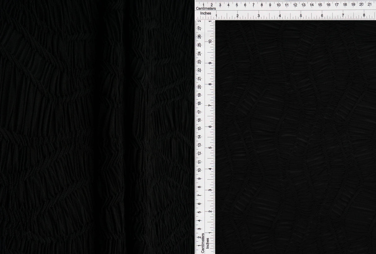 Geometric Jacquard Knit Fabric