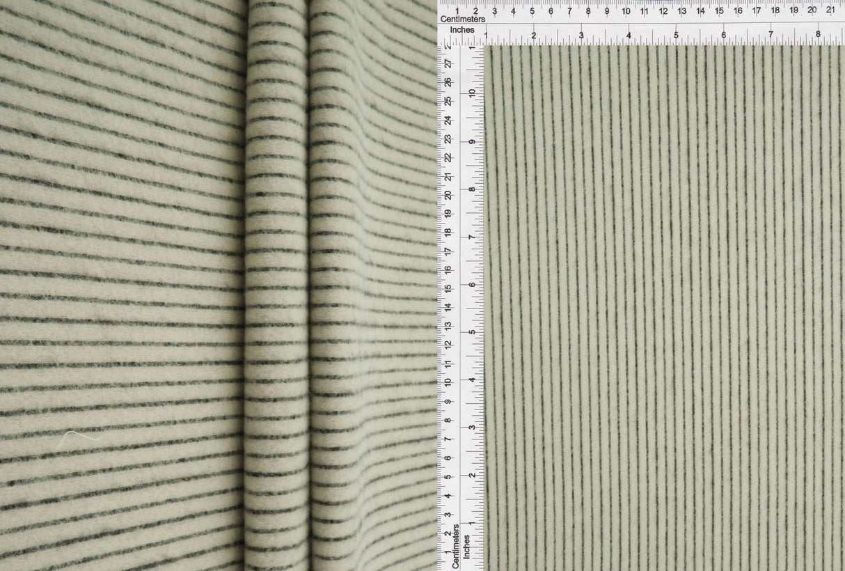 1 Yard Brushed Rib Knit Fabric with Black Backing, 58/60'' Wide Polyester Spandex Blend