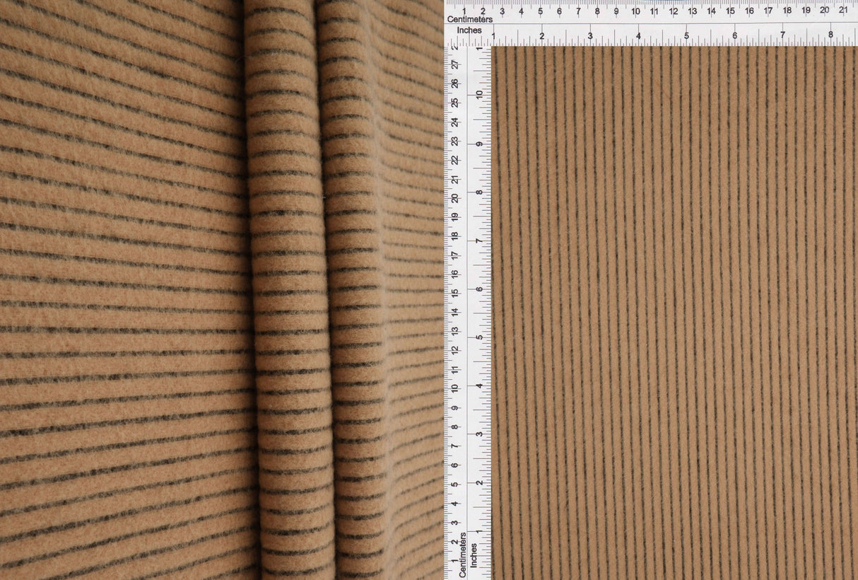 Brushed Rib Knit Solid Fabric