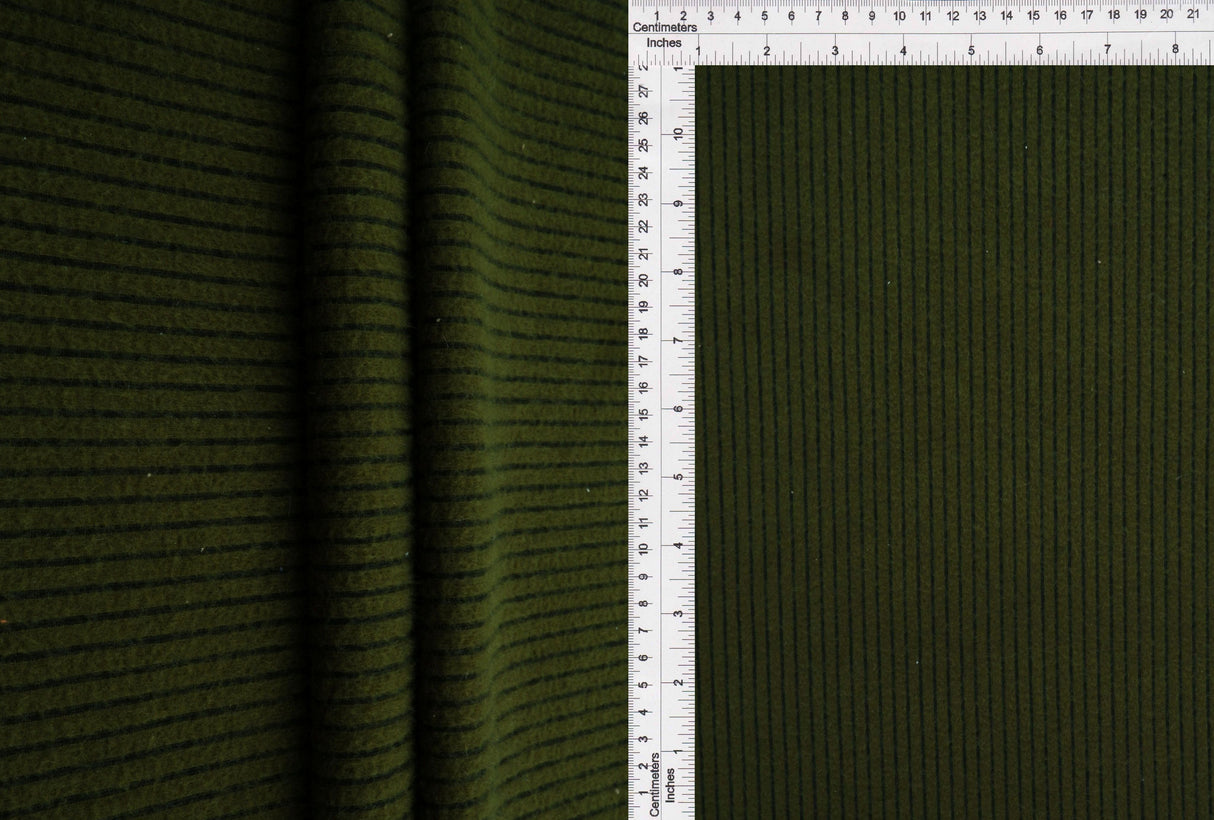 Brushed Rib Knit Solid Fabric