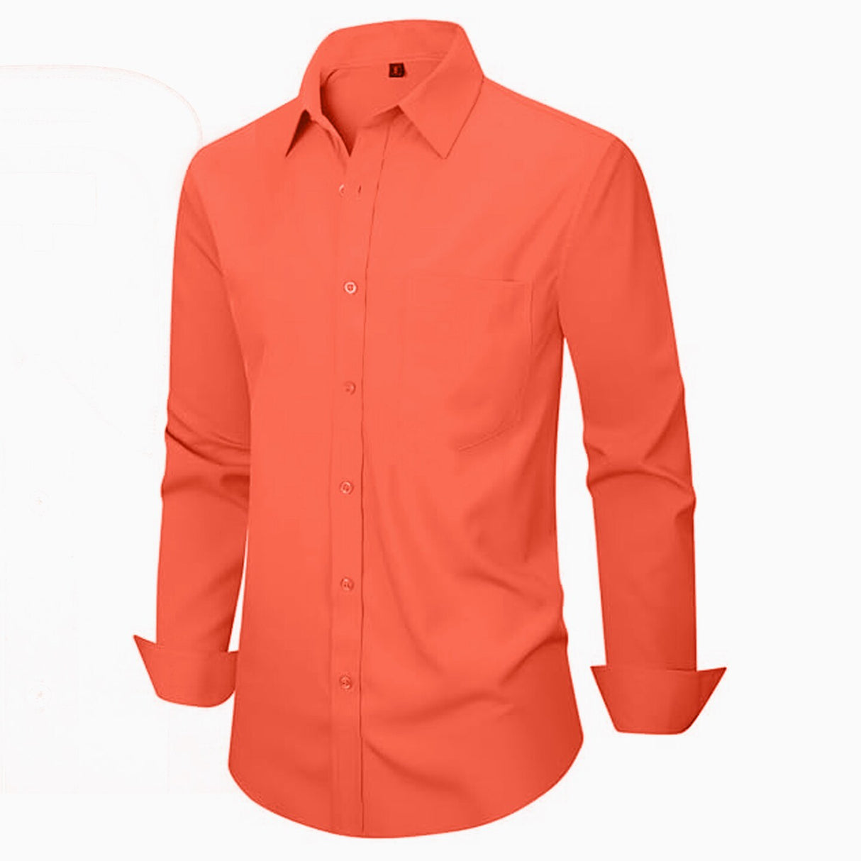 Coral Long Sleeve Polo Shirt