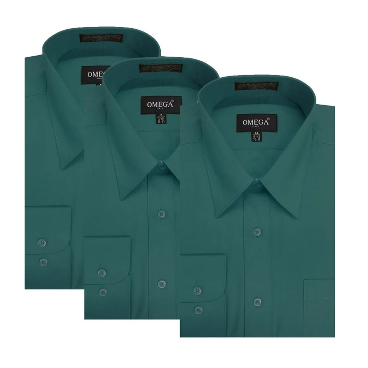 Mens Slim Fit Long Sleeve Polo Shirt Teal Color