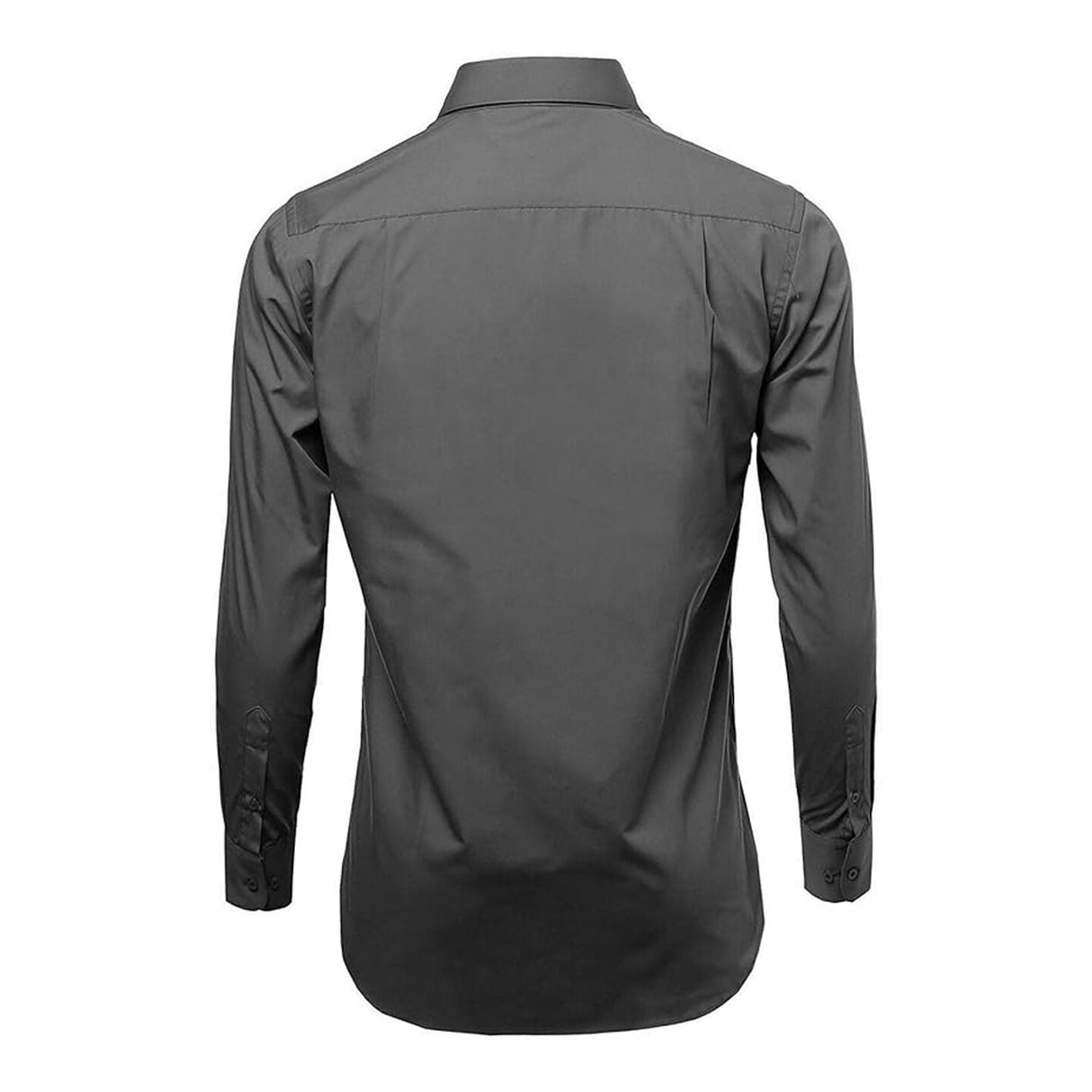 চারকোল স্লিম ফিট লম্বা হাতা পোলো শার্ট