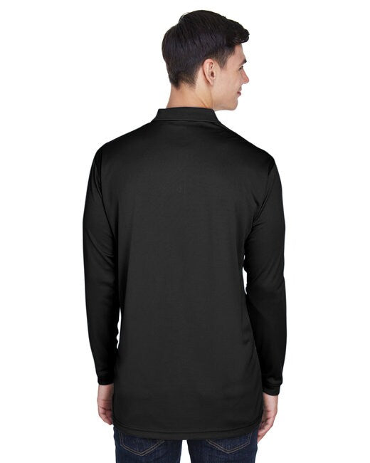UltraClub® Adult Cool & Dry Sport Long-Sleeve Polo
