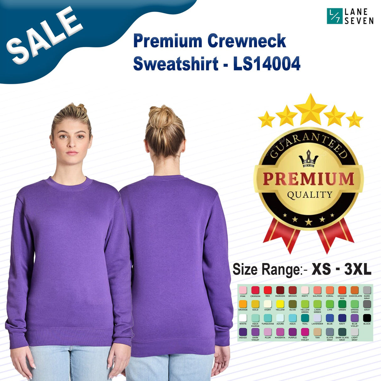 Lane Seven® Premium Crewneck Sweatshirt