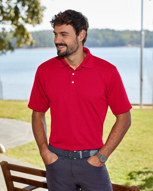 UltraClub® Men's Cool & Dry Stain-Release Performance Polo
