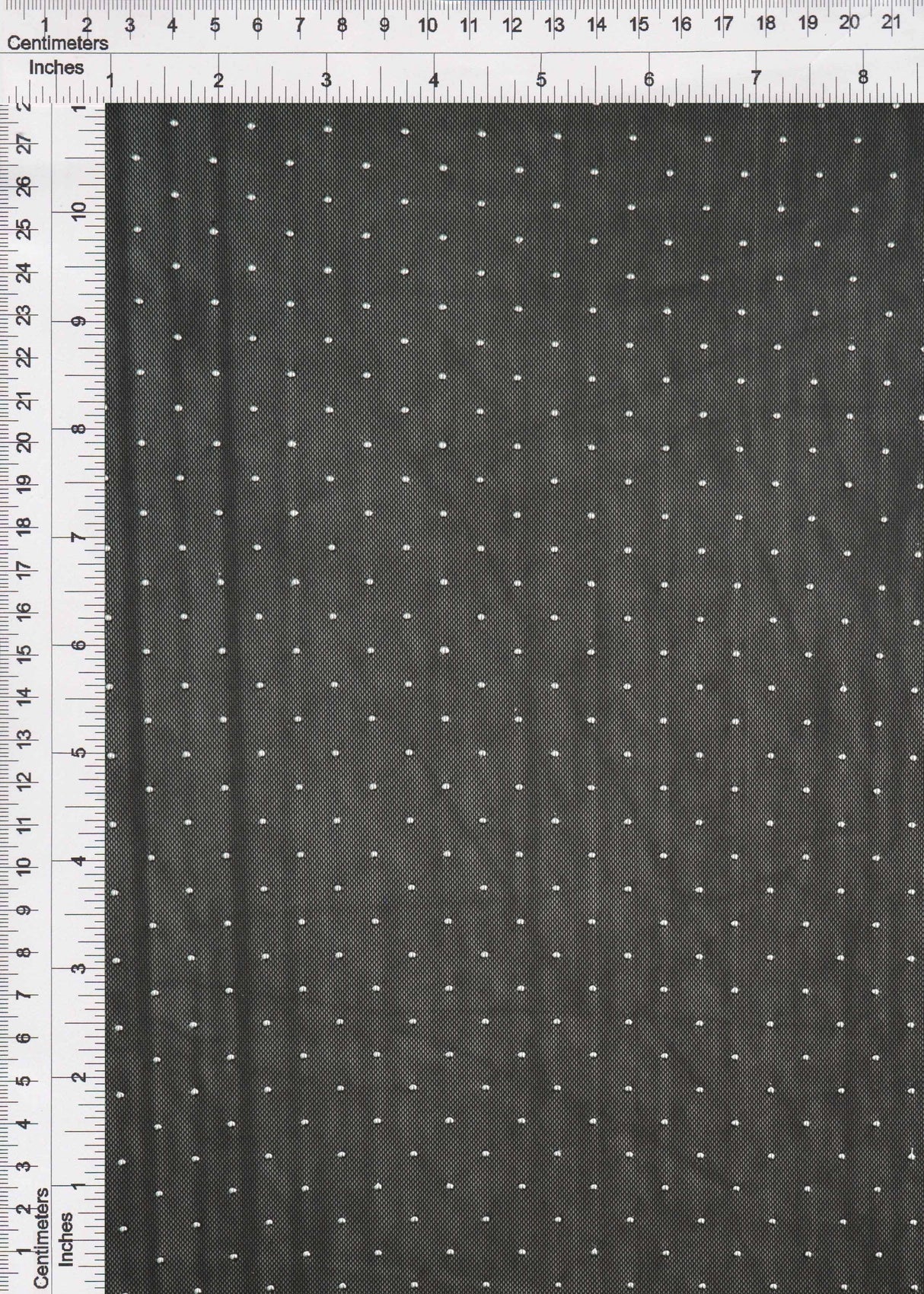 Foil Dot Stretch Mesh Fabric