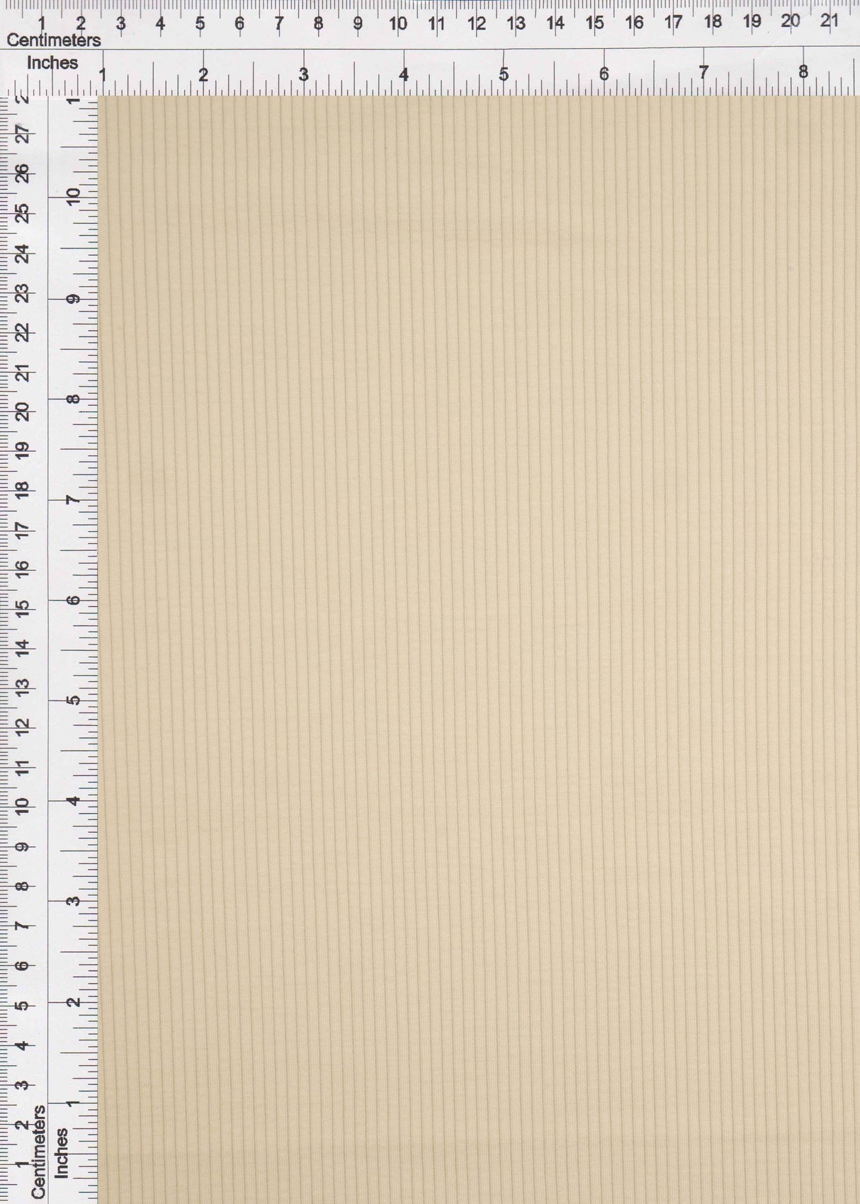 Cupro Modal Double Knit Beige Rib