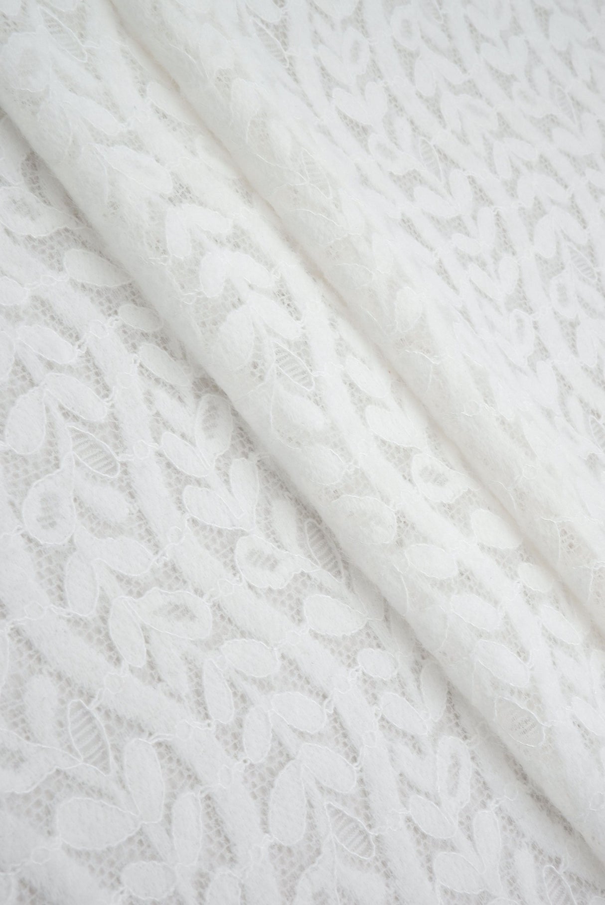 Leaf Pattern Lace Knit Fabric