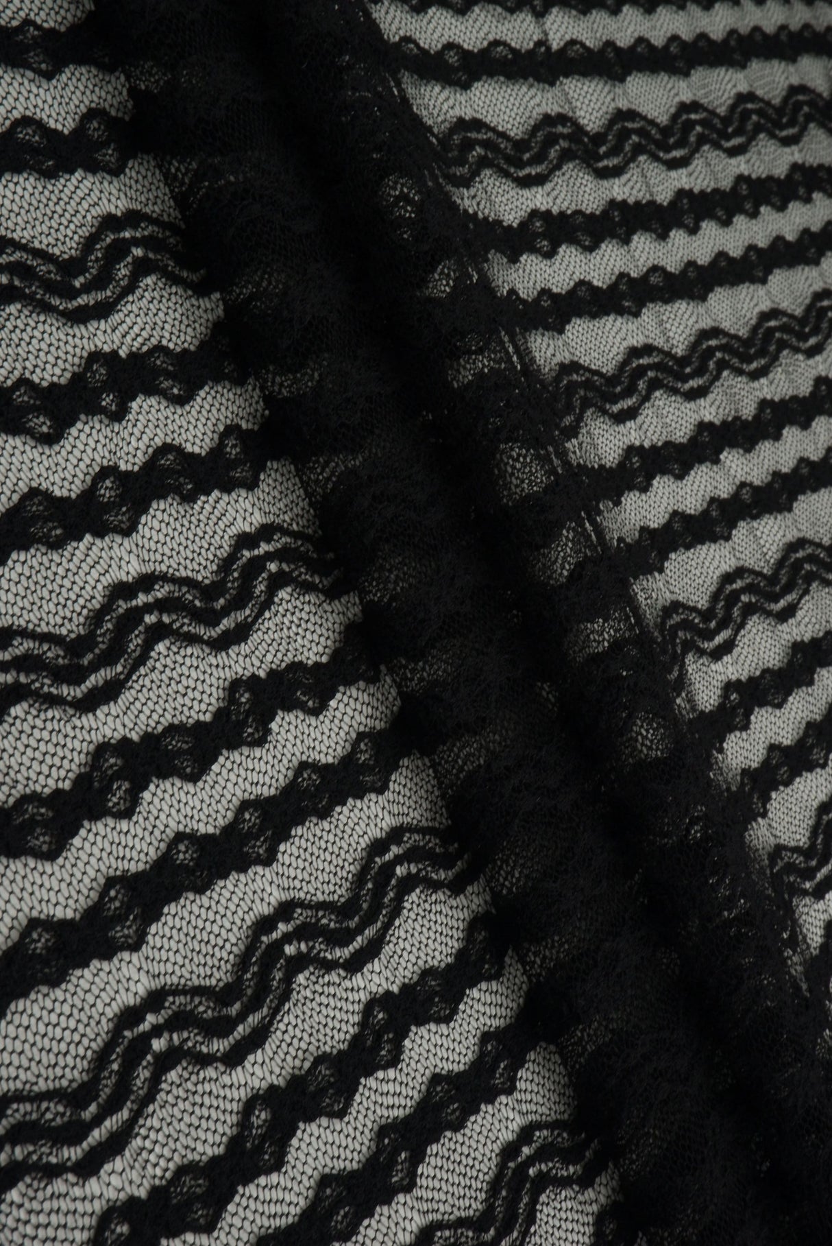 Chevron Lace Textured Knit