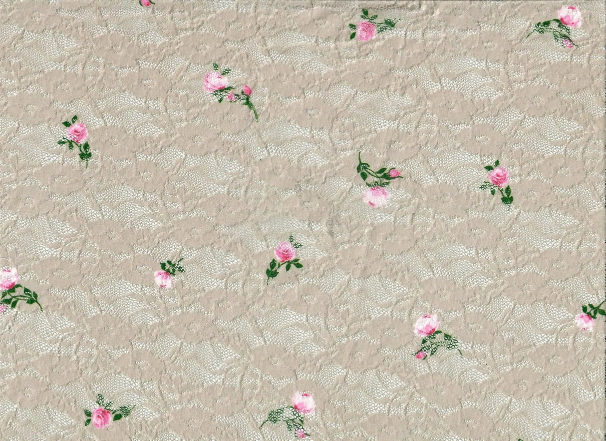 Ditsy Floral Print Lace Fabric 56/58" Wide