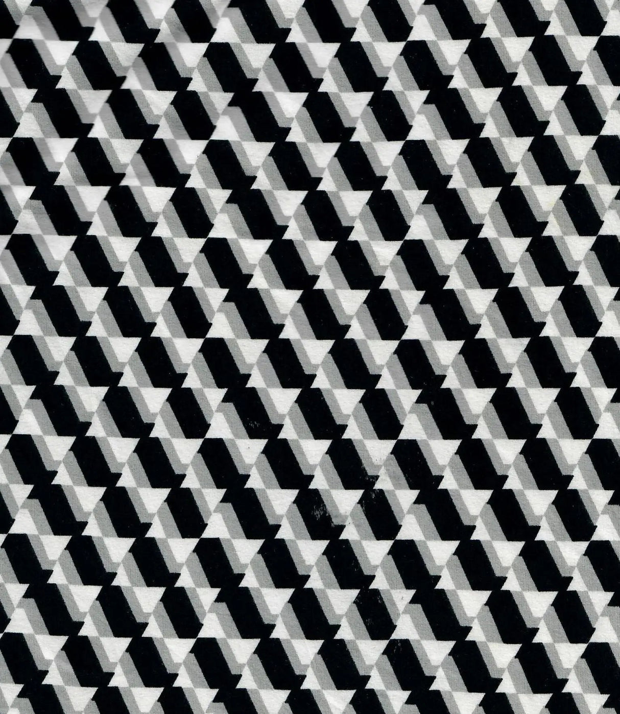 1 Yard Geometric Print DTY Brushed Knit Fabric Soft Stretch 58/60 Inches Wide